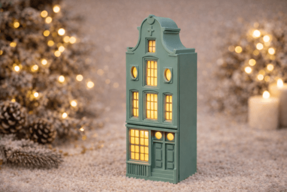 3D Amsterdam Canal House Nightlight