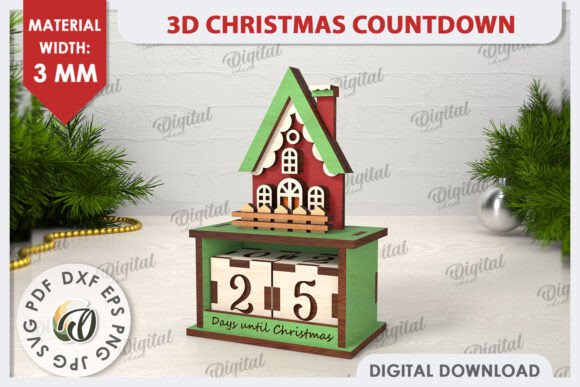 3D Christmas Countdown Laser Cut Design: A Creative Guide