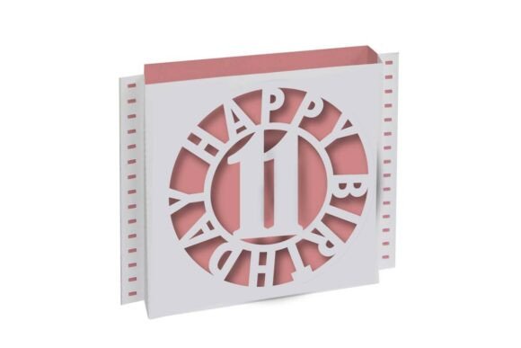 Birthday Shadow Box 3D Card Age 11