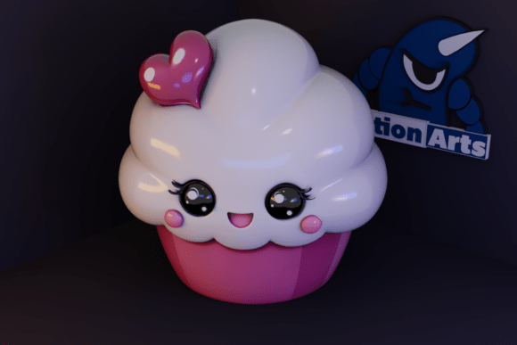 Cupcake 3D Model for Easy 3D Printing
