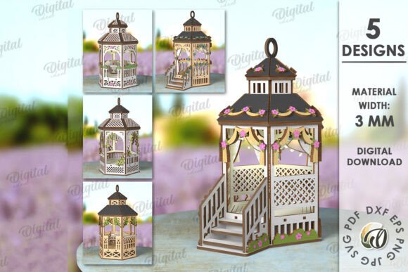Elevating Spatial Aesthetics: The Strategic Value of the 3D Gazebo Lanterns Bundle Laser Cut for Modern Creators