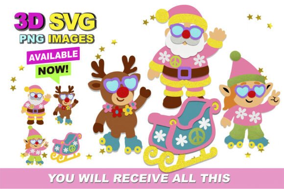 Embrace the Groove: How Retro 3D SVG Files Are Revolutionizing Modern DIY Christmas Crafting