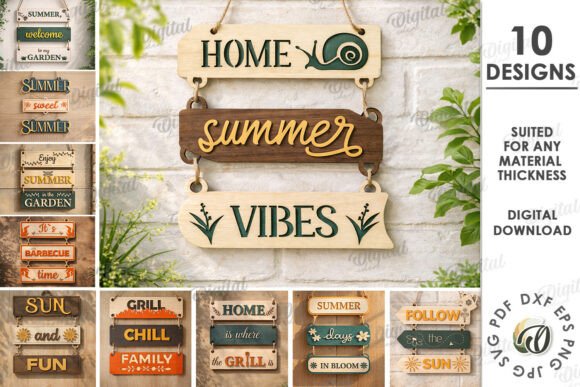Evaluating the 3D Summer Wall Decors Bundle Laser Cut for Custom Home Projects