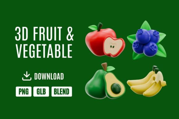 Fresh 3D Fruit Vegetable Icons Pack 1: A Strategic Asset for Modern Visual Communication
