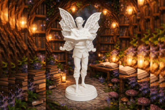 Keeper of the Knowledge Fairy 3d Print