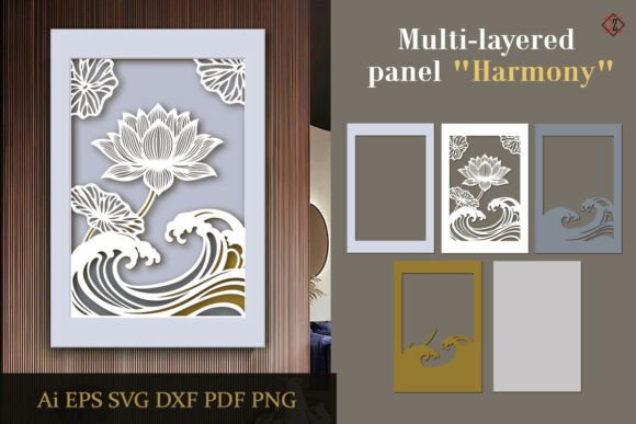Layered Panel Harmony – 3D Paper Art: A Deep Dive into Zen-Inspired Dimensional Design