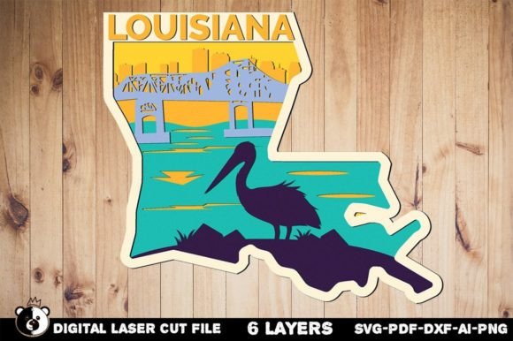 Louisiana SVG, 3D Laser Cut Layered File: A Practical Analysis for CNC and Laser Engraving Projects