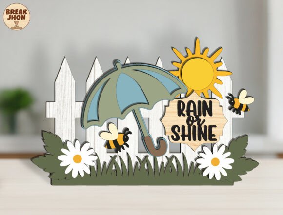 The Art of Layered Depth: Mastering the Rain or Shine SVG 3D Layered Sign