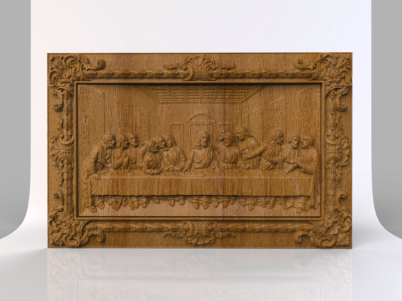 The Last Supper 3D Relief CNC Model