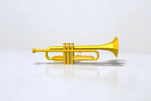 Trumpet - 3d Papercraft